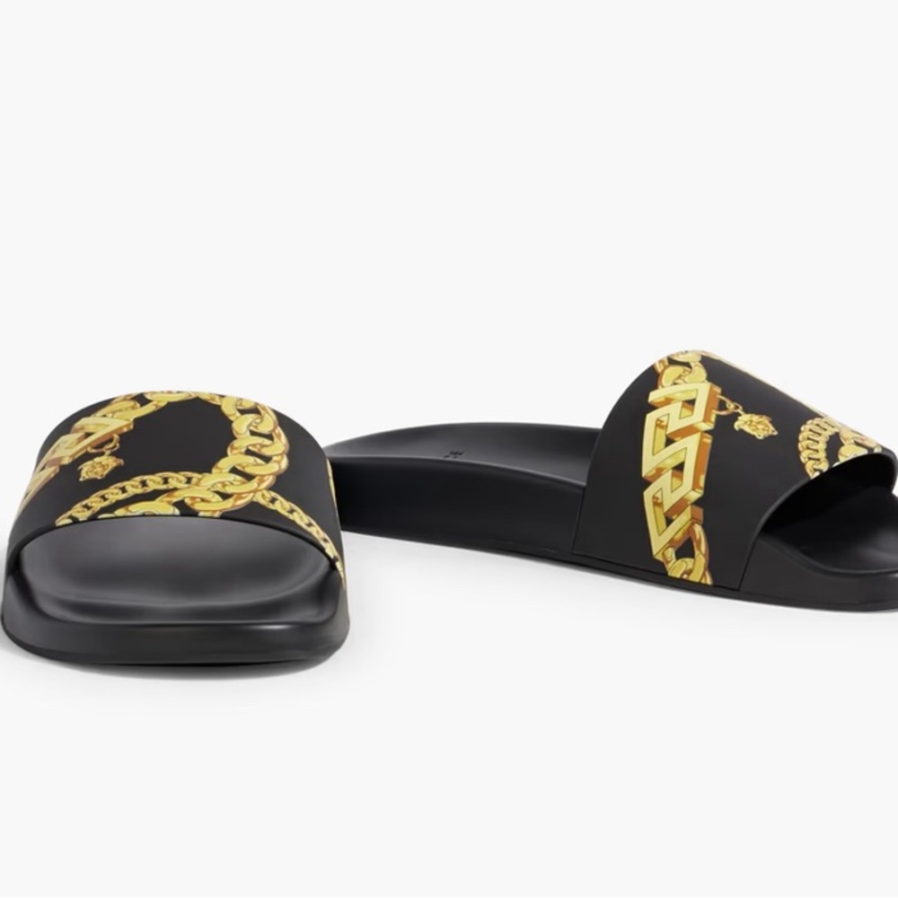 Versace women rubber slides